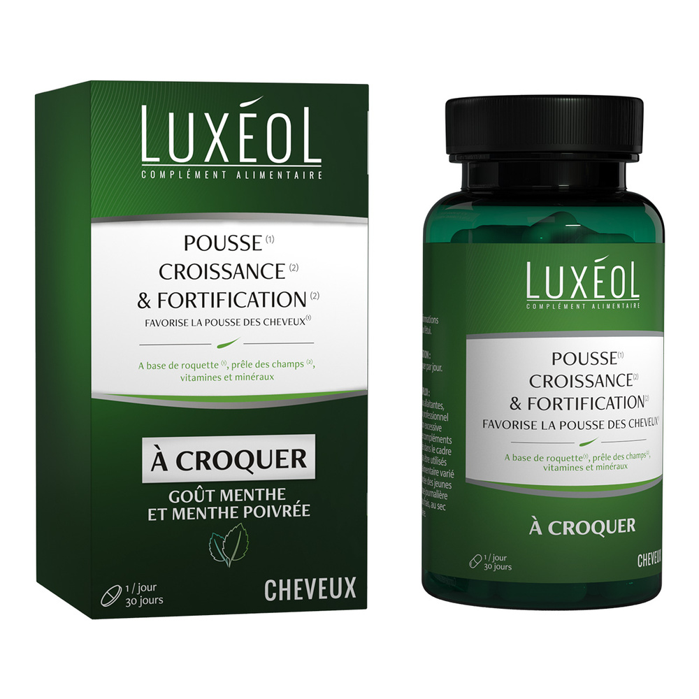 Luxéol Luxéol Pousse Croissance et Fortification (à croquer) Complément alimentaire