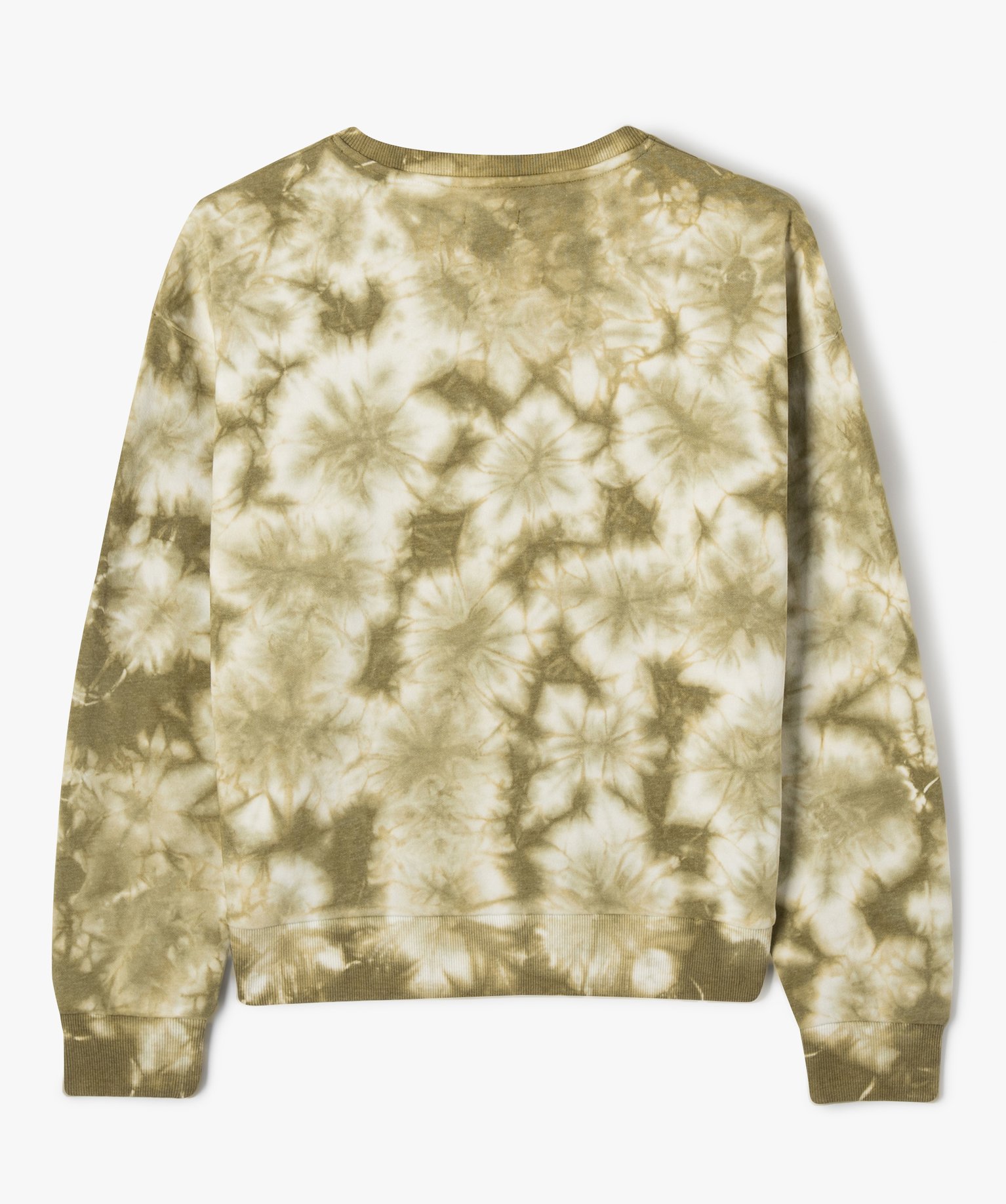Sweat molletonné effet tie and dye fille imprime | GEMO