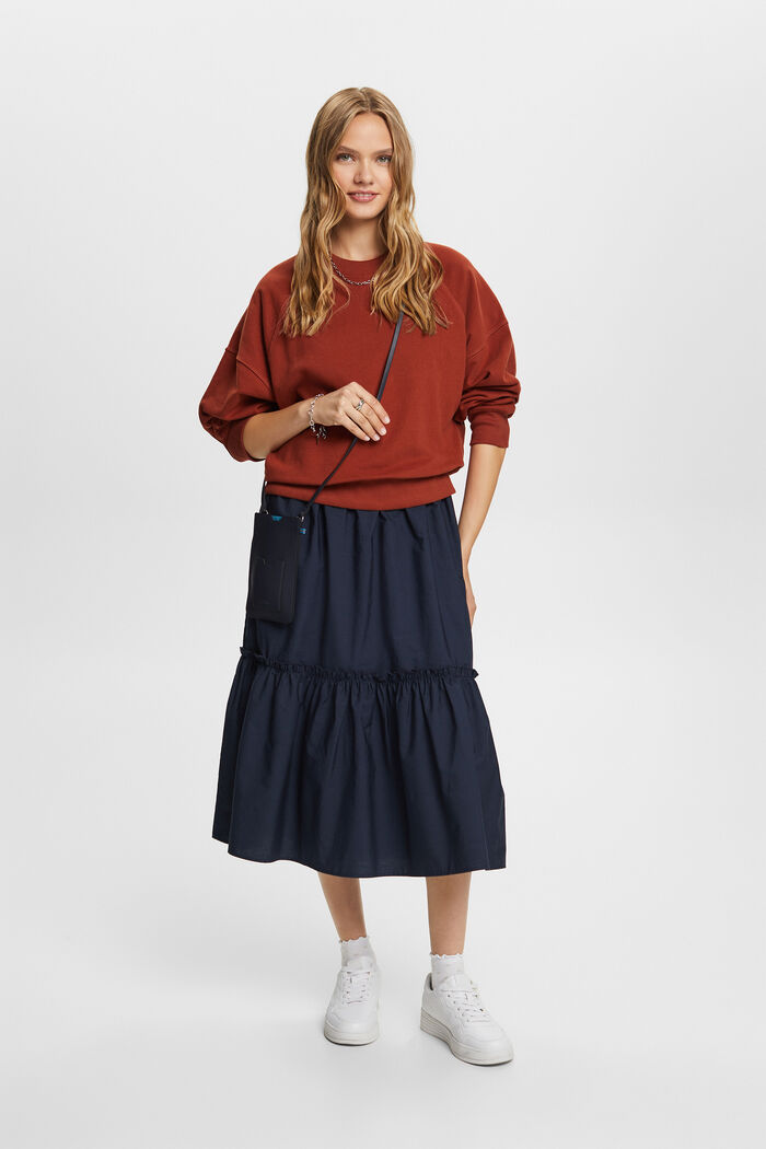 Recycelt: Sweatshirt mit Rundhalsausschnitt
