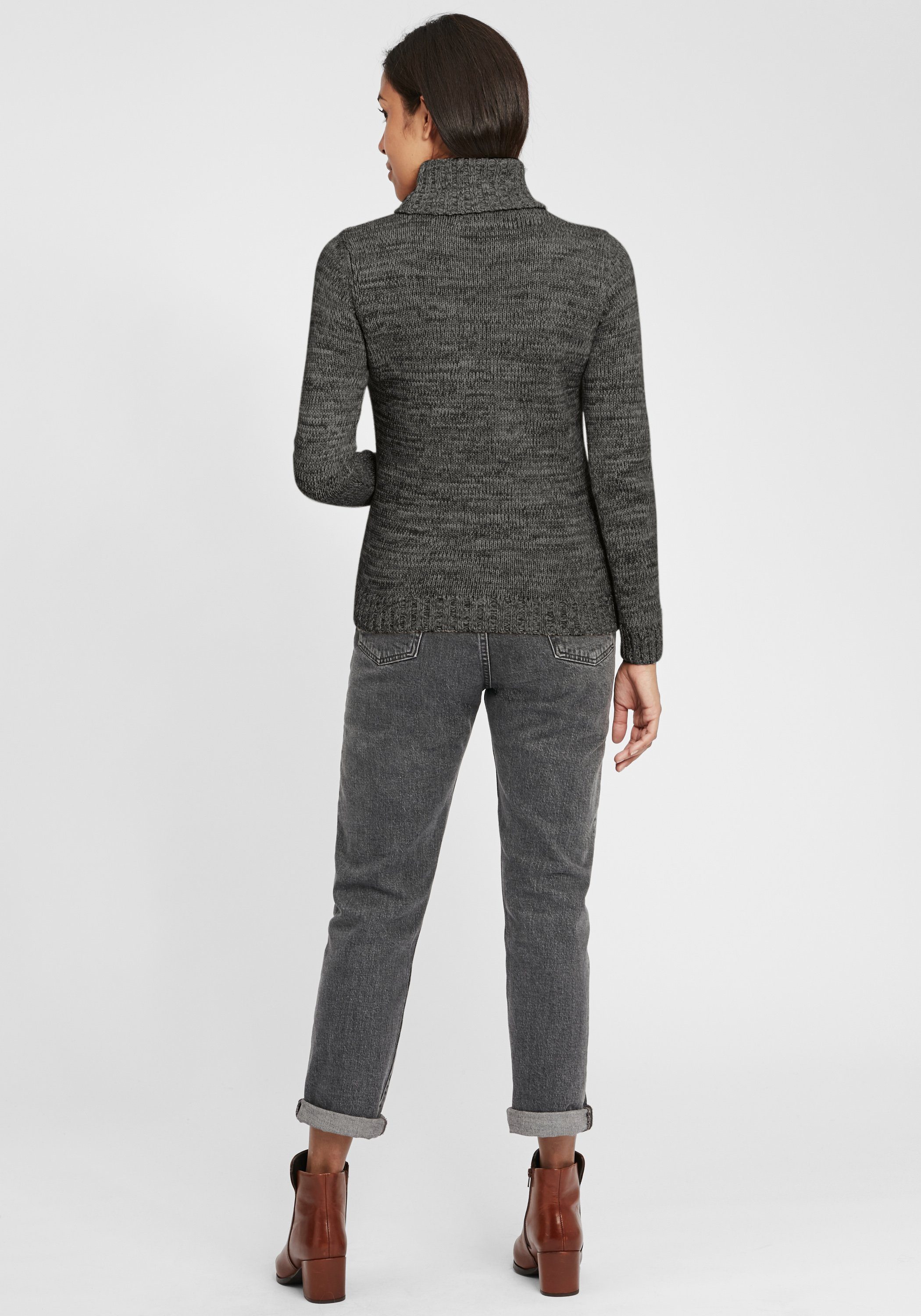 OXMO Rollkragenpullover OXPhilipa Strickpullover mit Rollkragen