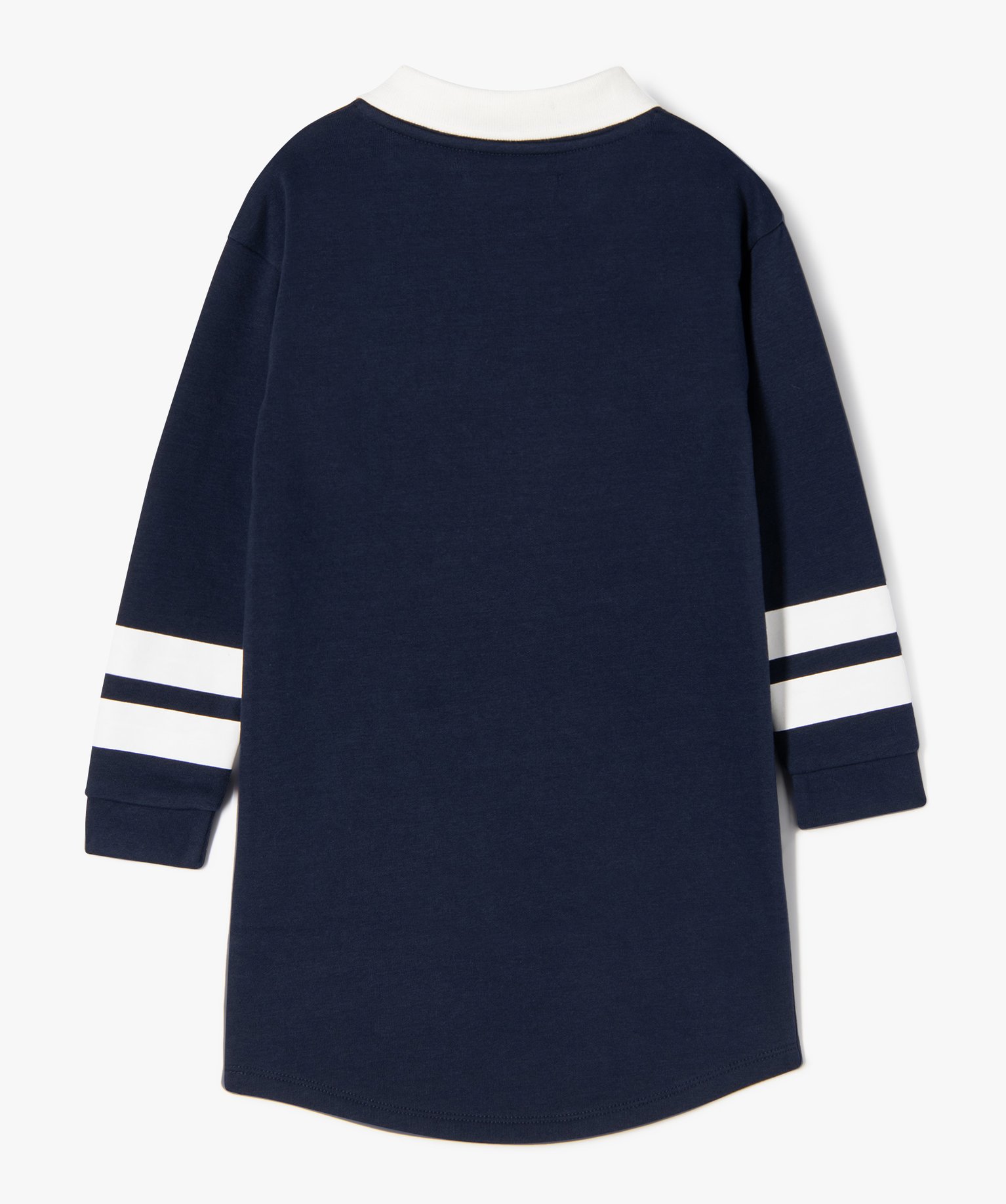Robe sweat courte à col polo fille - Camps United marine | GEMO