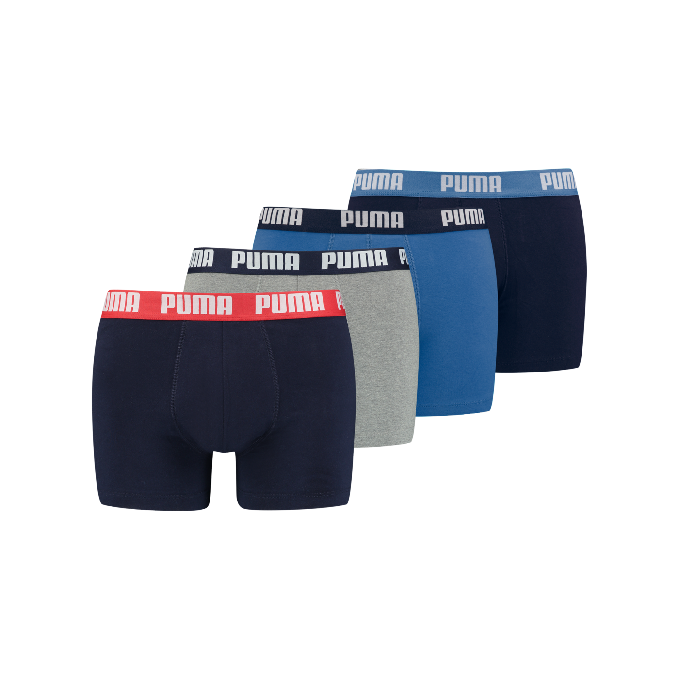 PUMA Basic Boxer 4er Pack Blau F001