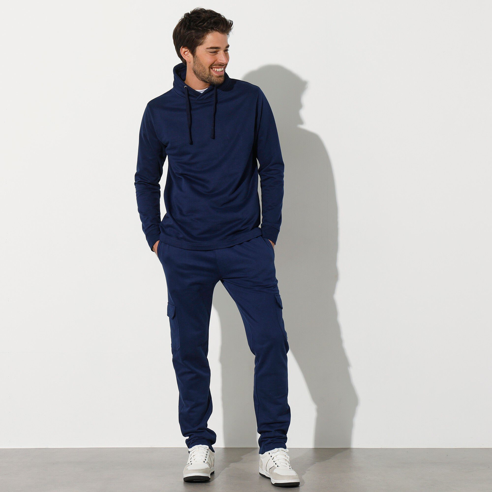 Sweat molleton col montant croisé