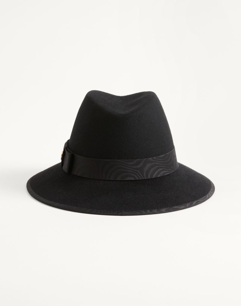 Chapéu de feltro exclusivo VLogo com fita Moiré
