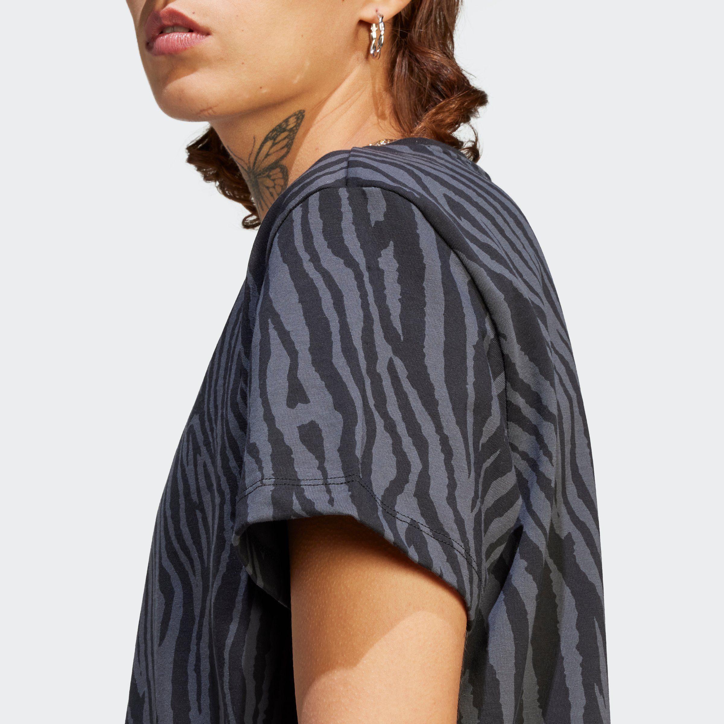 adidas Originals T-Shirt ALLOVER ZEBRA ANIMAL PRINT ESSENTIALS