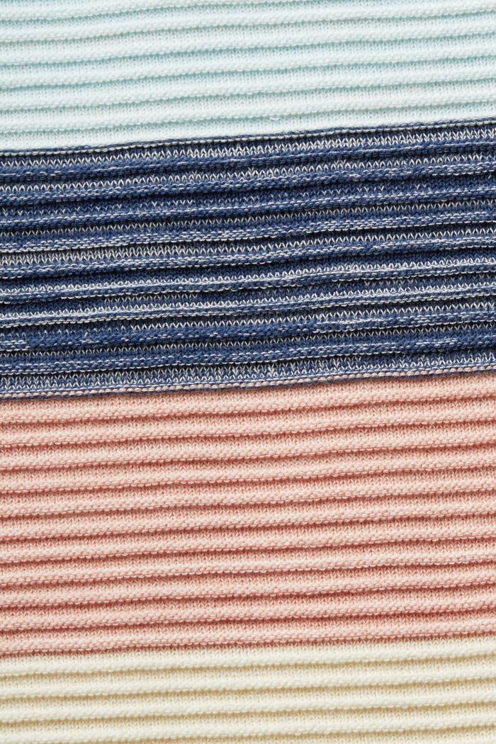 Gestreiftes Midi-Strickkleid