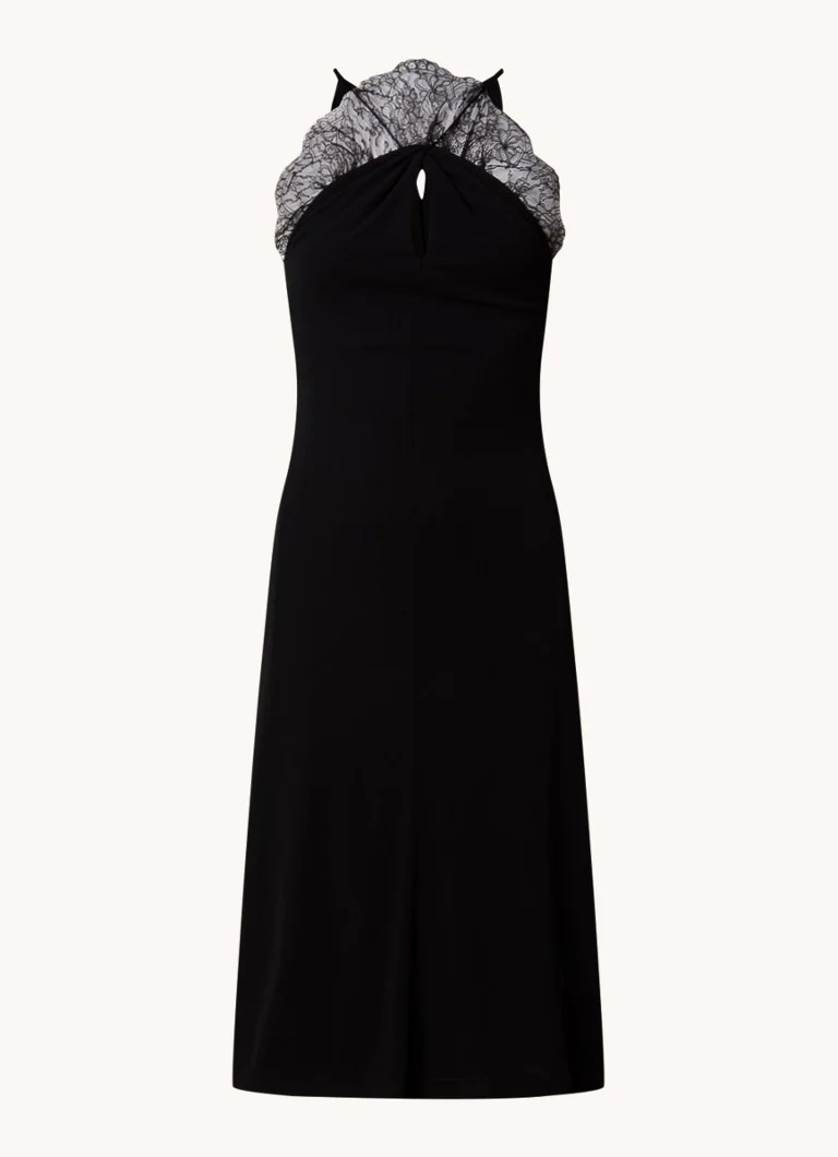 Vestido midi de Givenchy con detalles de encaje
