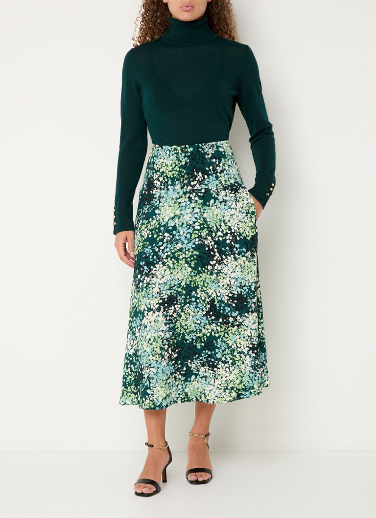 Fustă midi cu imprimeu floral Kiara de la Hobbs