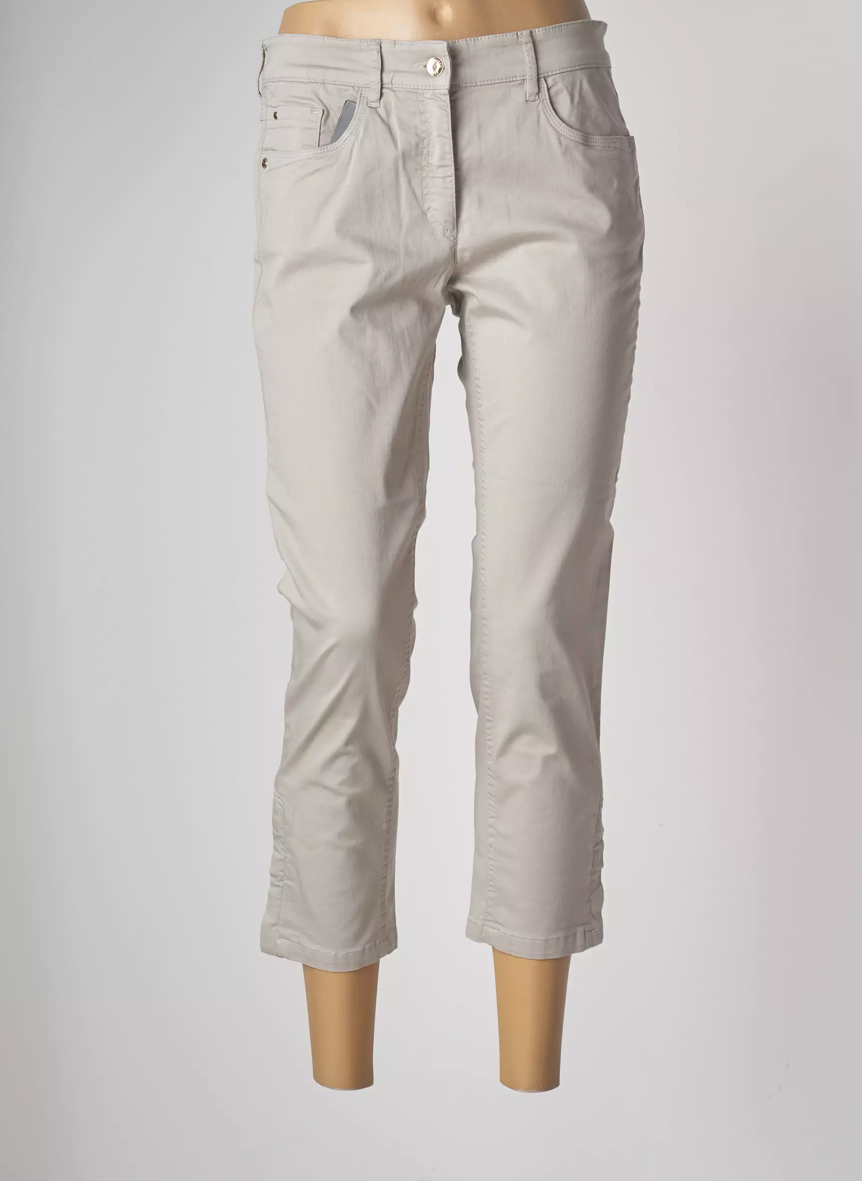 Zerres Pantalon7 8 Femme couleur gris
