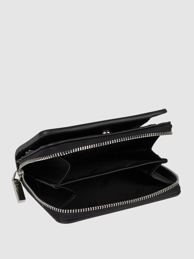 Portemonnaie in Leder-Optik in schwarz