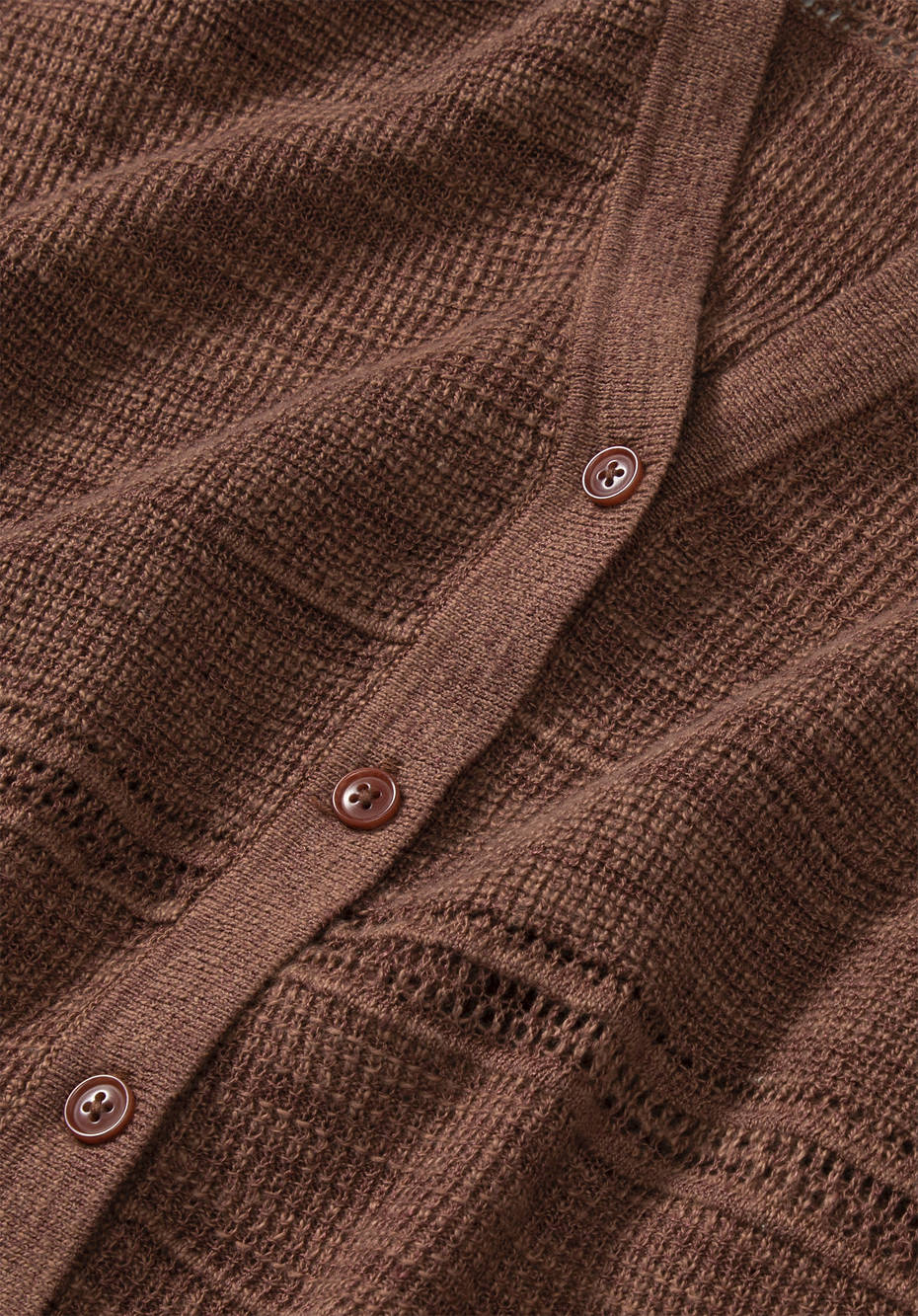Strickjacke aus Leinen mit Bio-Baumwolle