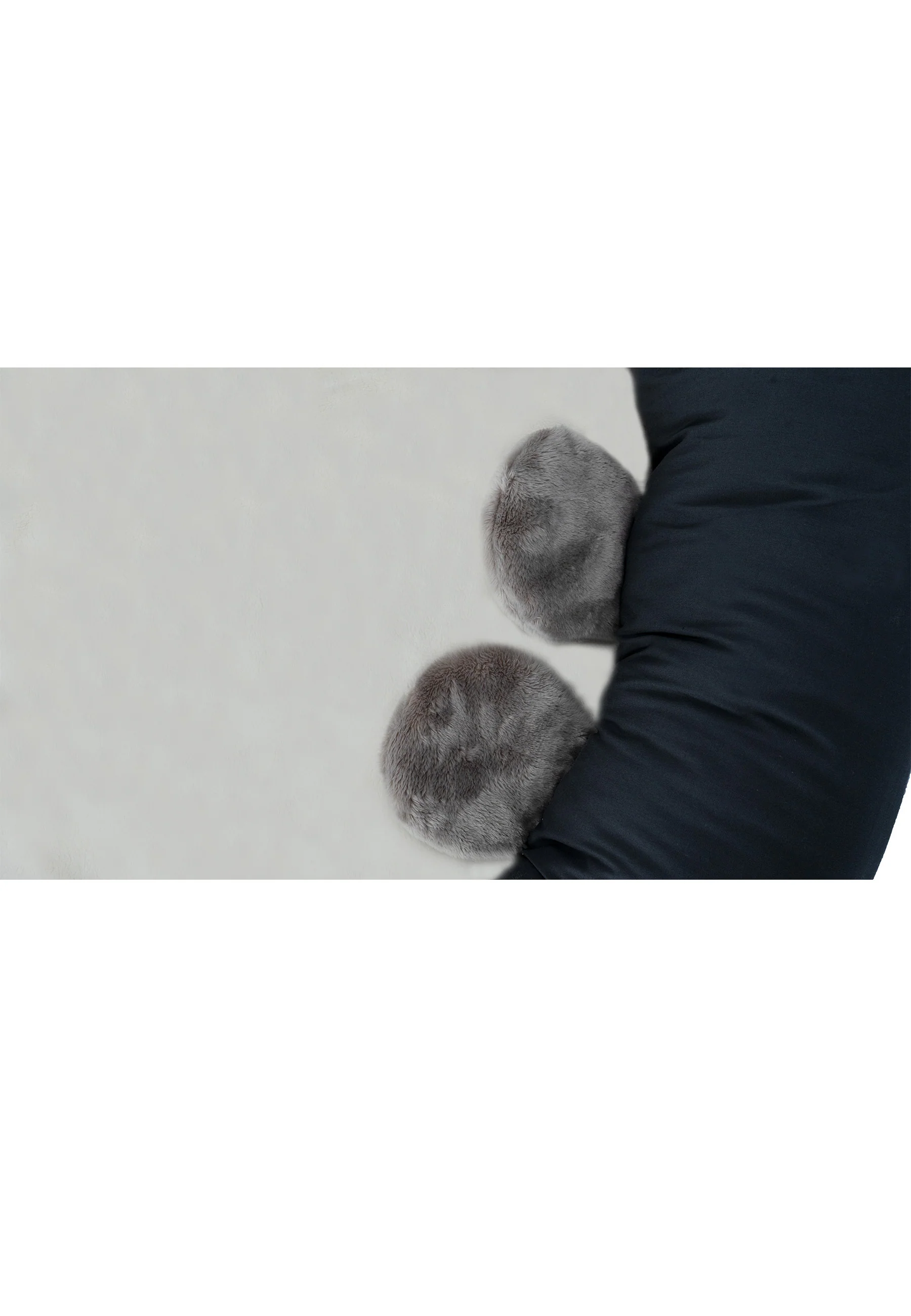 Runde Krabbeldecke zur Serie Eisbär Elia, Ecru