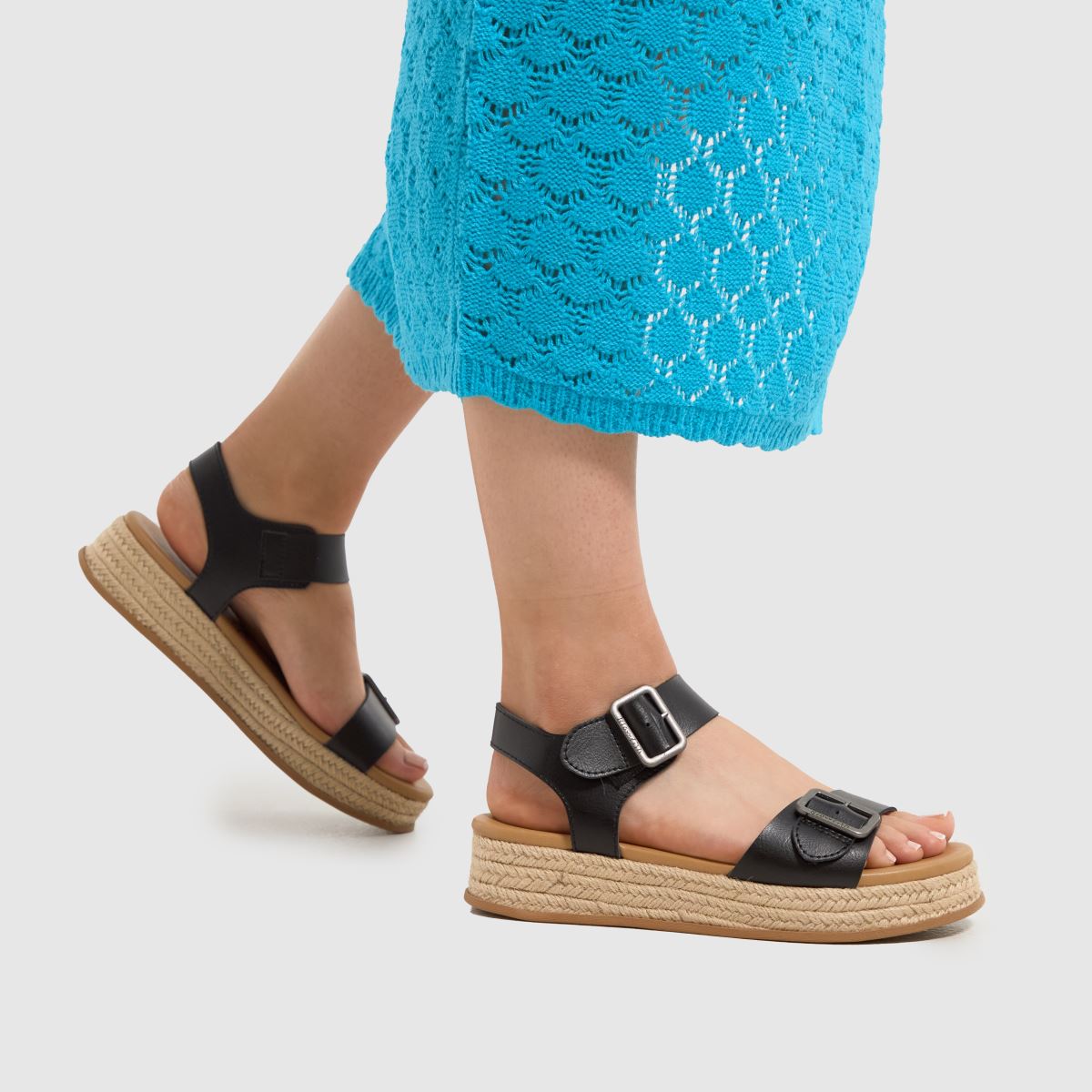 Blowfish Malibu – Svarta sandaler med rep