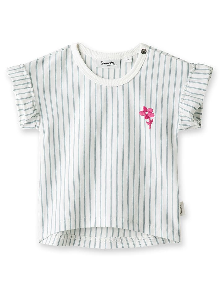 Sanetta Kidswear Shirt in Weiß/ Grün günstig kaufen