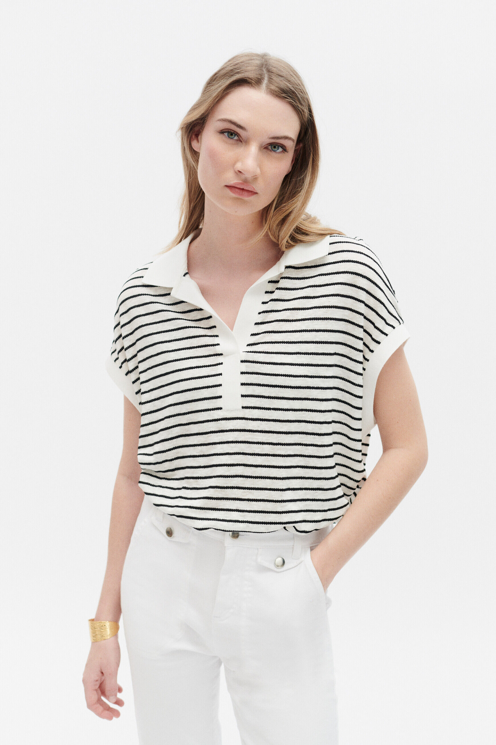 T-shirt taki blanc femme