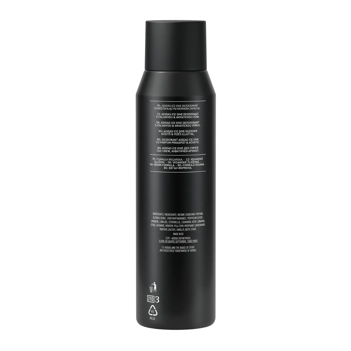 Adidas Body Spray Ice Dive Αποσμητικό για Άνδρες, 150 ml
