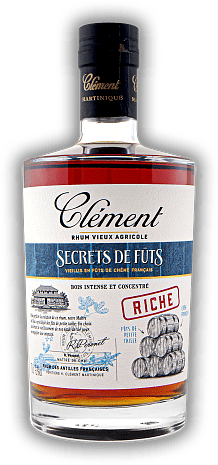 Clement Tres Vieux Rhum Agricole Secrets de Futs Riche 42,4% Clement Tres Vieux Rhum Agricole Secrets de Futs Riche 42,4% Rund, komplex und fruchtig. 0,7	 Liter - Vol 42,4%
