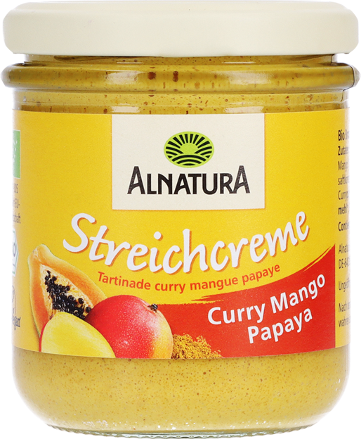 Alnatura Bio Streichcreme Curry-Mango-Papaya