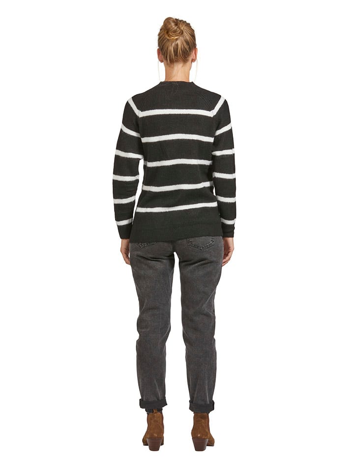 vertbaudet Pullover in Anthrazit/ Weiß günstig kaufen