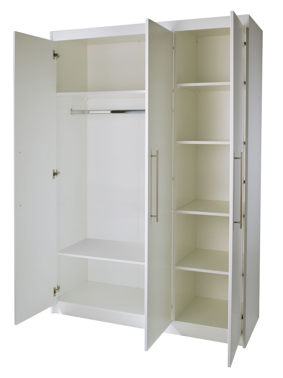 Roba Kleiderschrank „Maren“ 3-türig, weißer Babyzimmerschrank, Drehtürenschrank, Babymöbel
