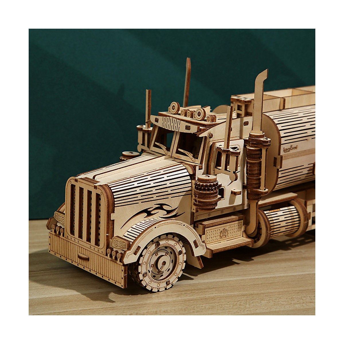 3D-Tankwagen-Puzzle aus Holz Pädagogisches Spielzeug