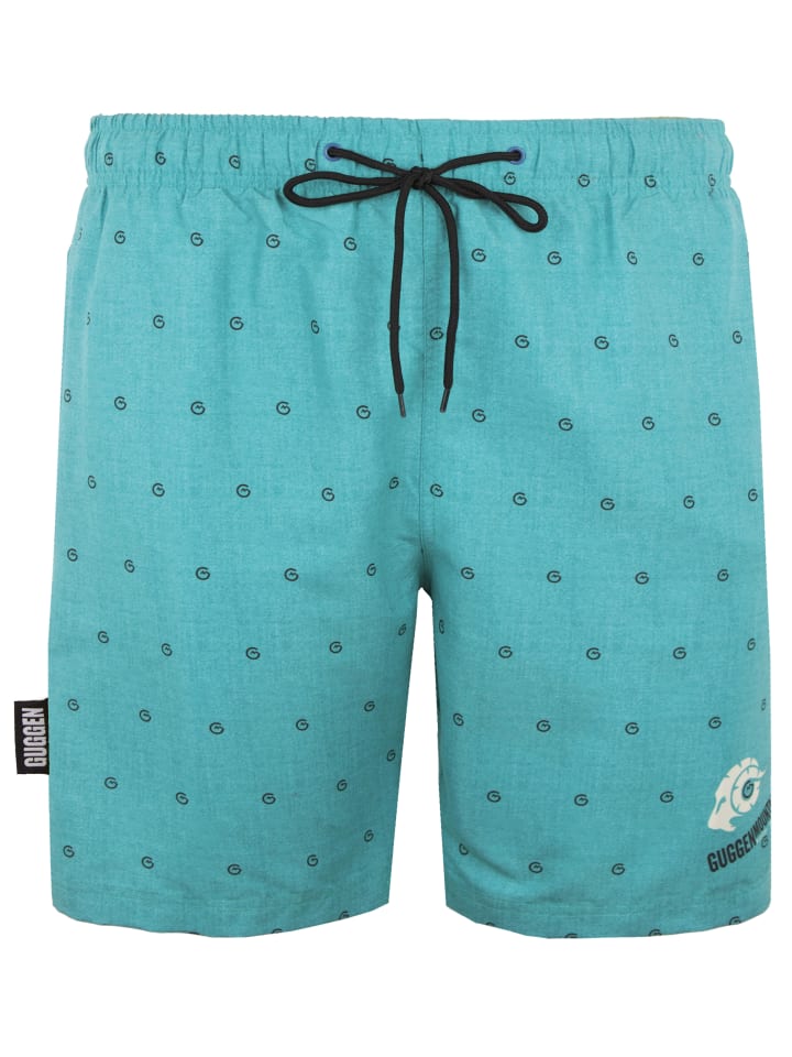 GUGGEN MOUNTAIN Badehose Bilddruck in Grün günstig kaufen