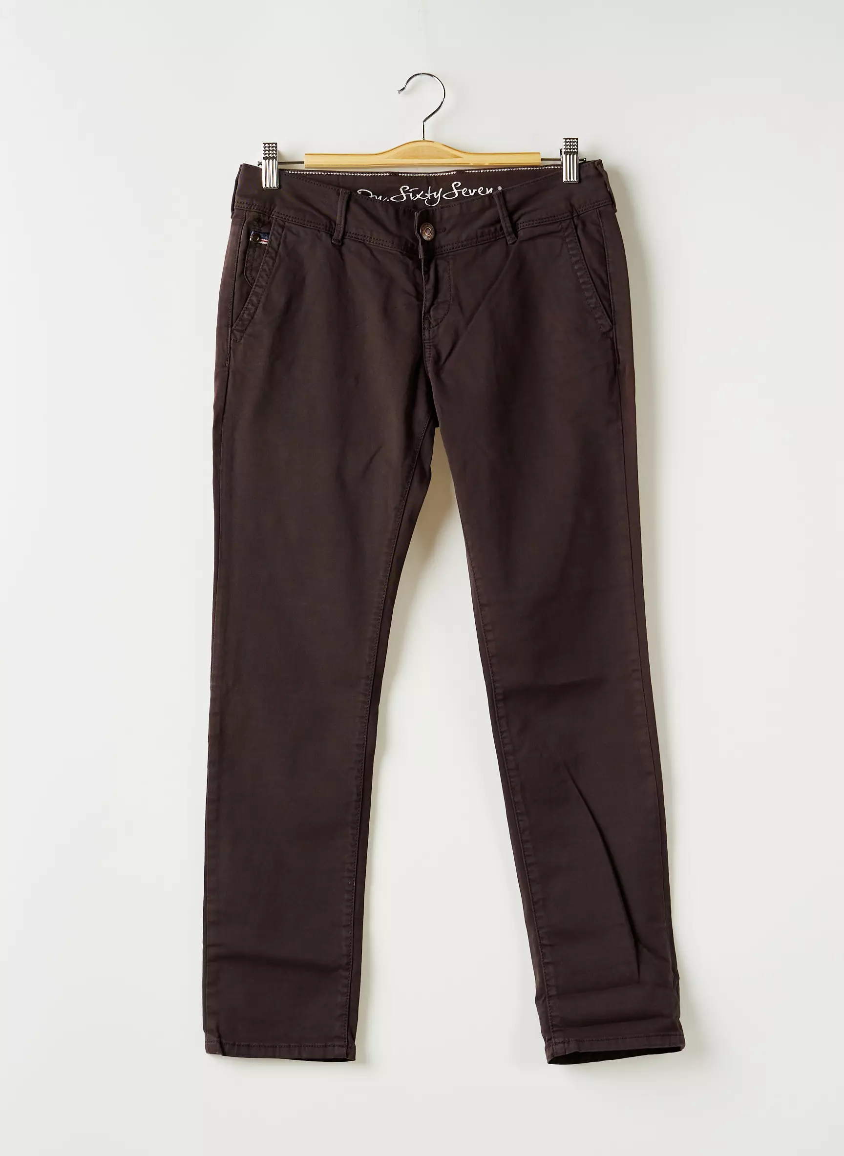 Sixty Seven Pantalons Chino Femme couleur marron