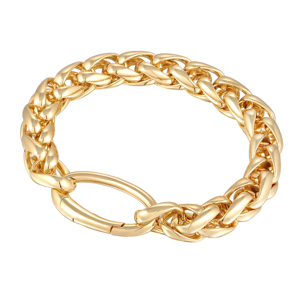 Elli Elli Bracelet Femmes Maillons Basique Fermoir d'Anneau Couleur Or Bracelet
