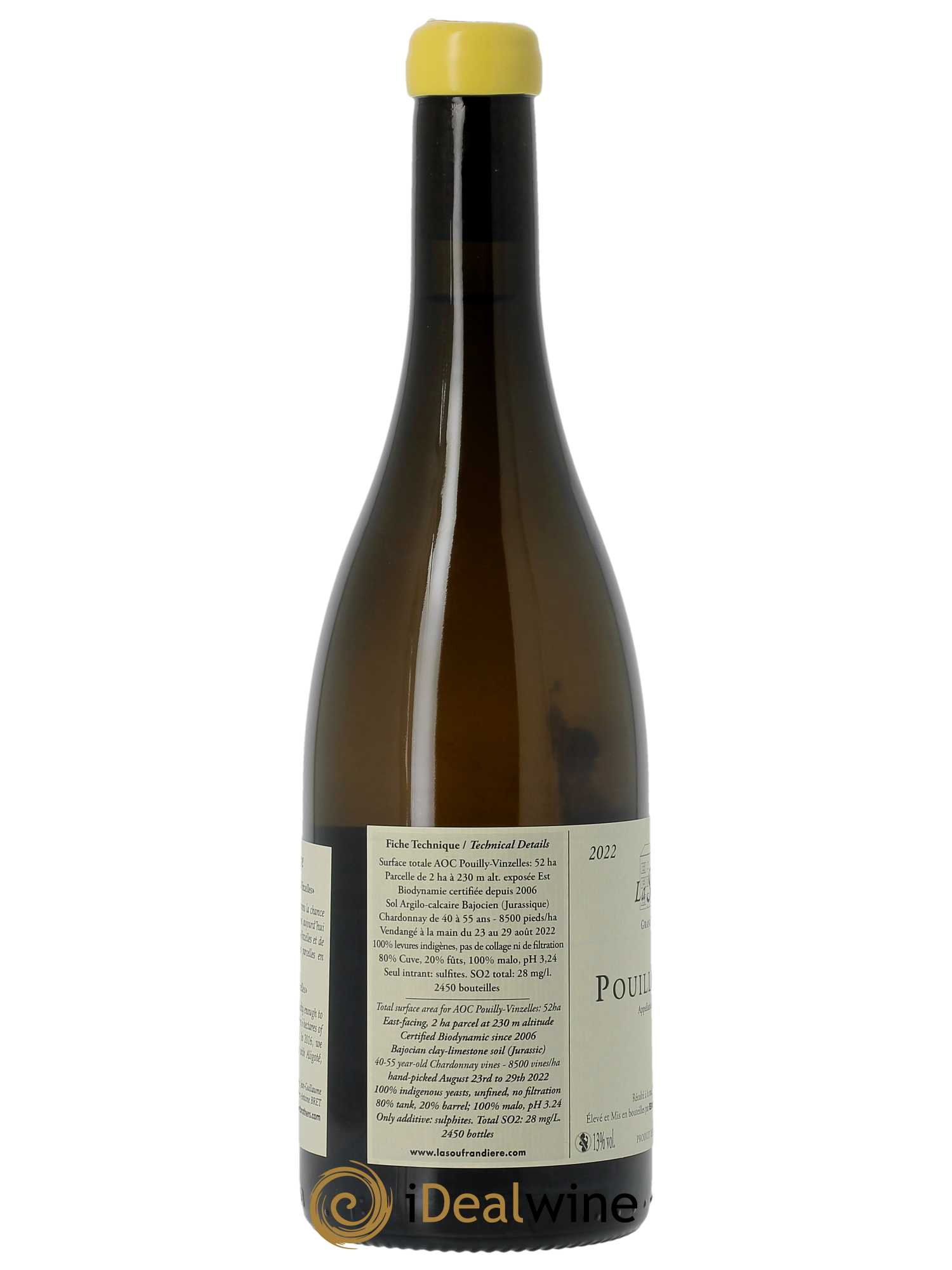 Pouilly-Vinzelles Cuvée Zen Bret Brothers  2022 - Lot de 1 Bouteille