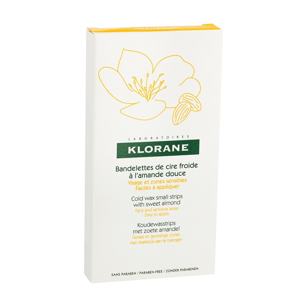 Klorane Cire froide pour visage Boîte de 6 bande s Cire froide