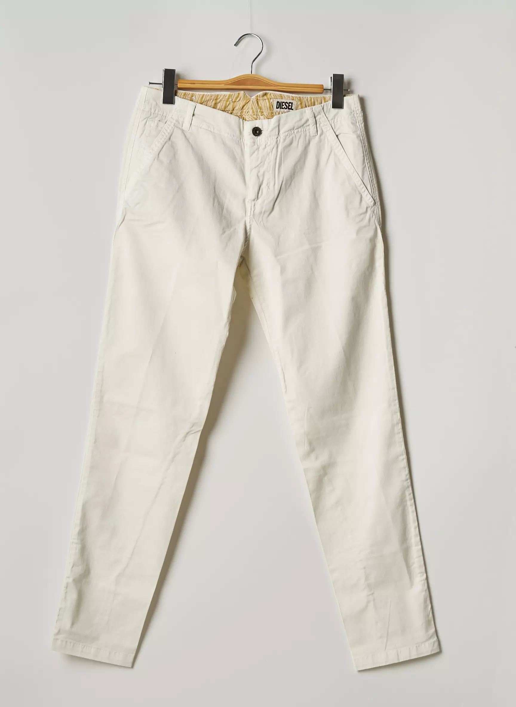 Diesel Pantalons Slim Femme couleur beige