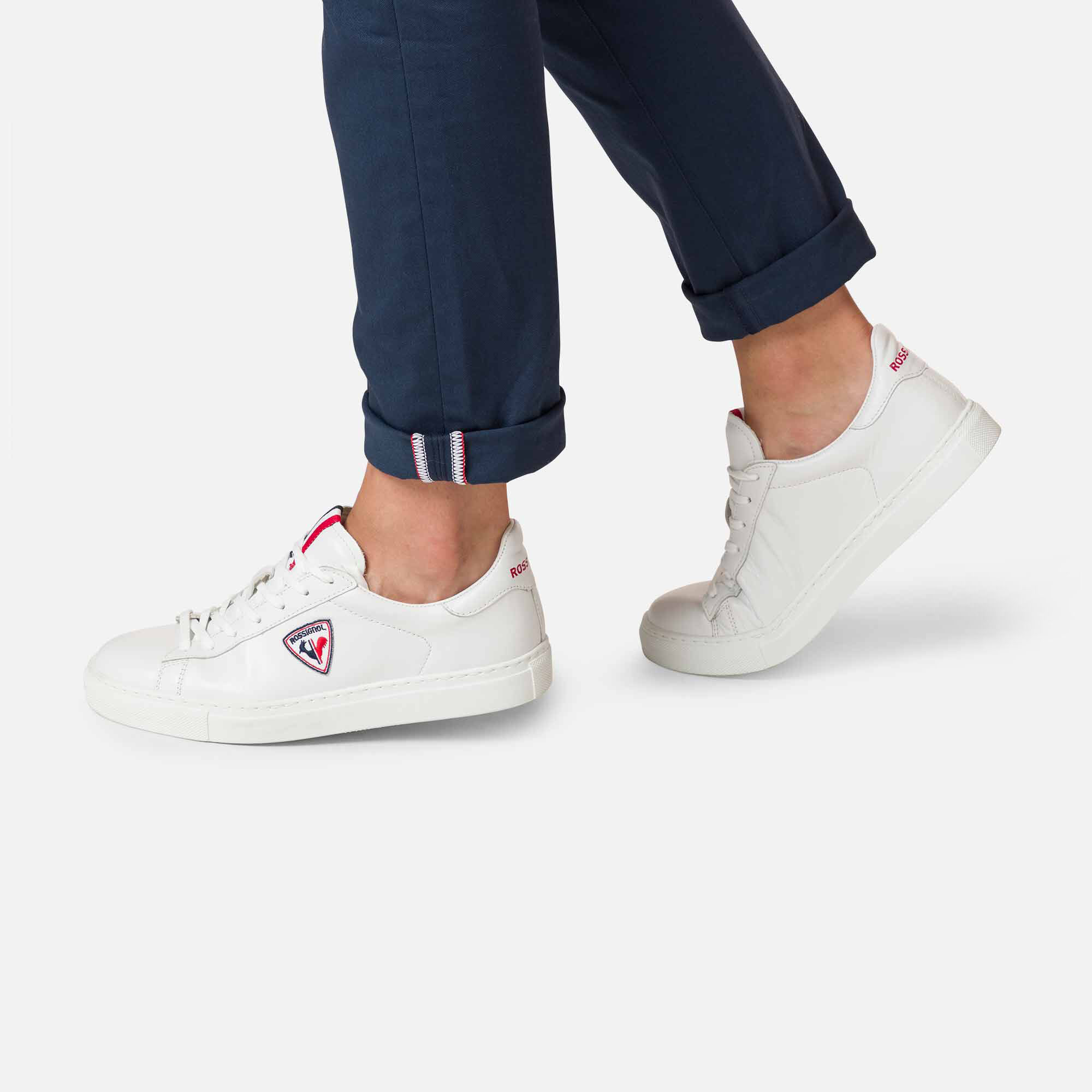 Pantalon slim en coton bio femme