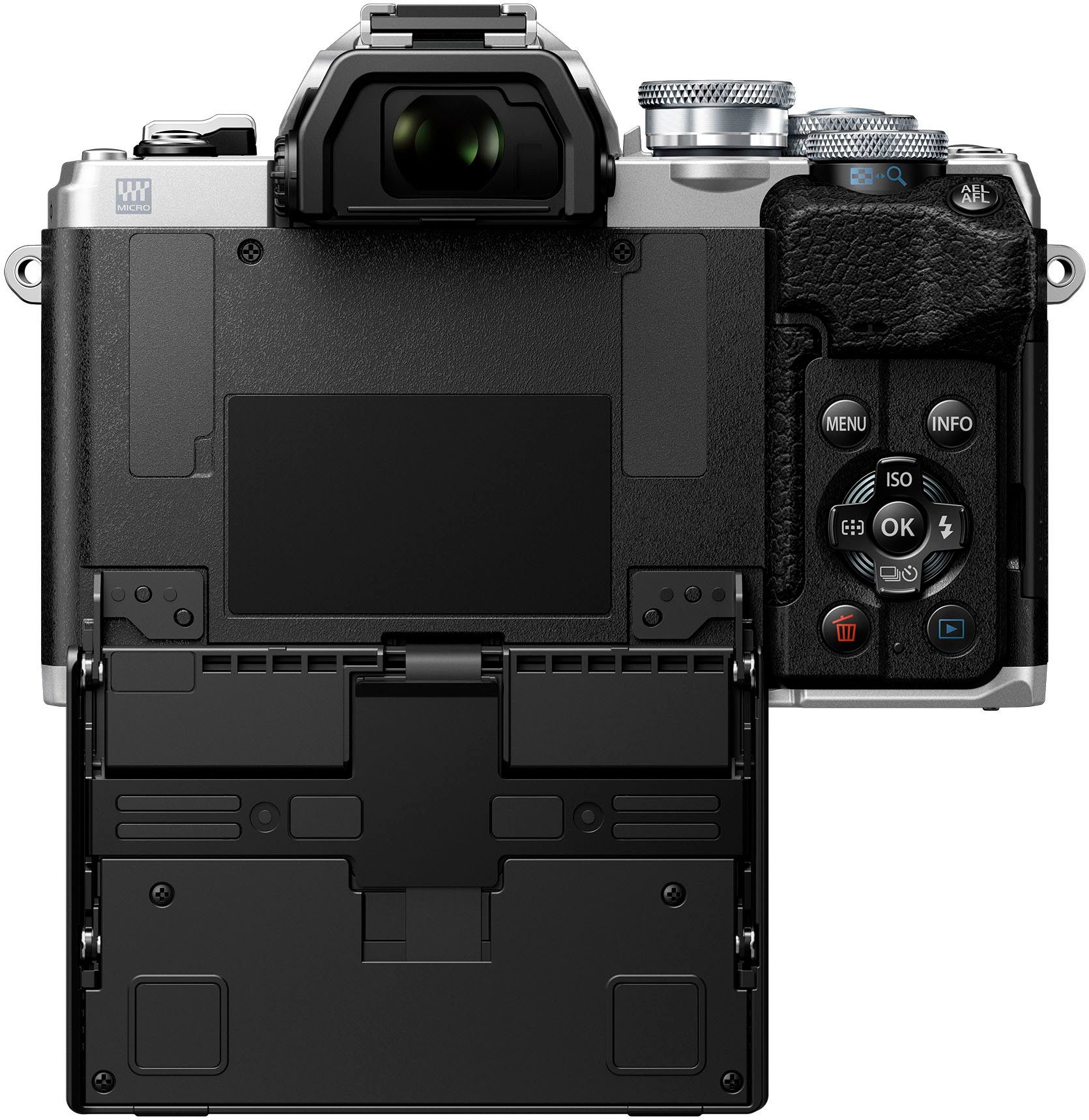 Olympus E-M10 Mark IV Systemkamera (M.Zuiko Digital ED 14‑42mm F3,5-5,6 EZ Pancake, 20,3 MP, Bluetooth, WLAN (WiFi), +BLS-50, F-5AC USB-AC Adapter, USB cable, Shoulder Strap)