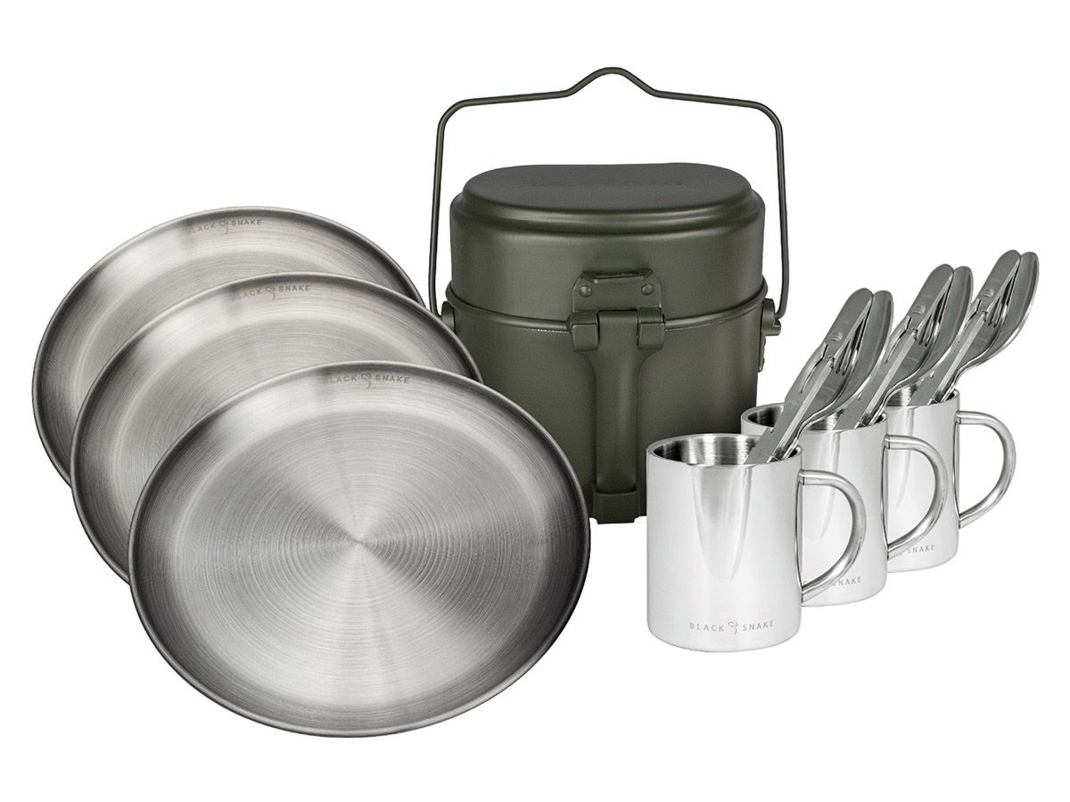 Black Snake 19-teiliges Campingkochgeschirr Set