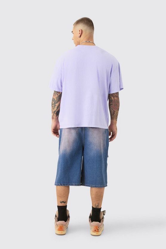 Oversize T-Shirt mit Homme Lippen Print