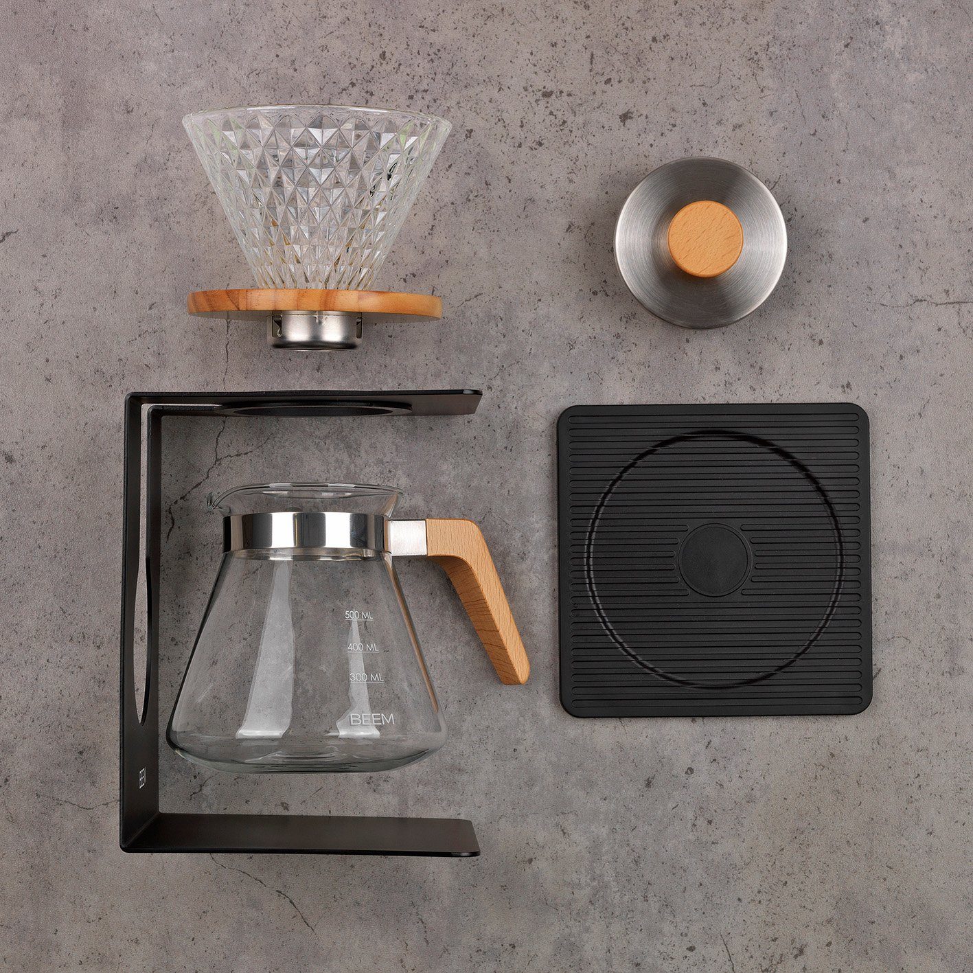 BEEM Kaffeebereiter, POUR OVER Set 4-teilig