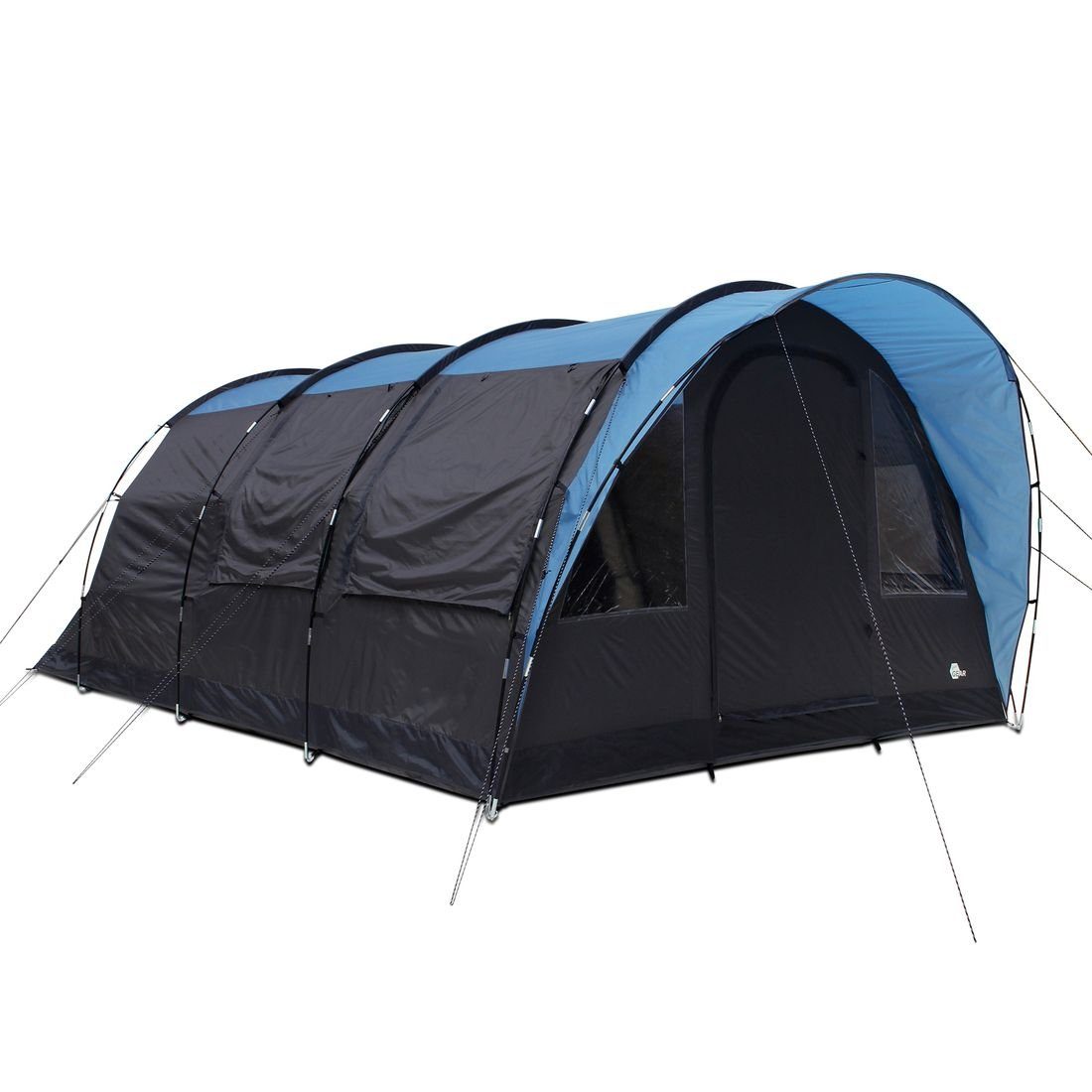 yourGEAR Tunnelzelt yourGEAR Zelt Bora 5 Personen Tunnelzelt Familienzelt Vordach 5000 mm, Personen: 5