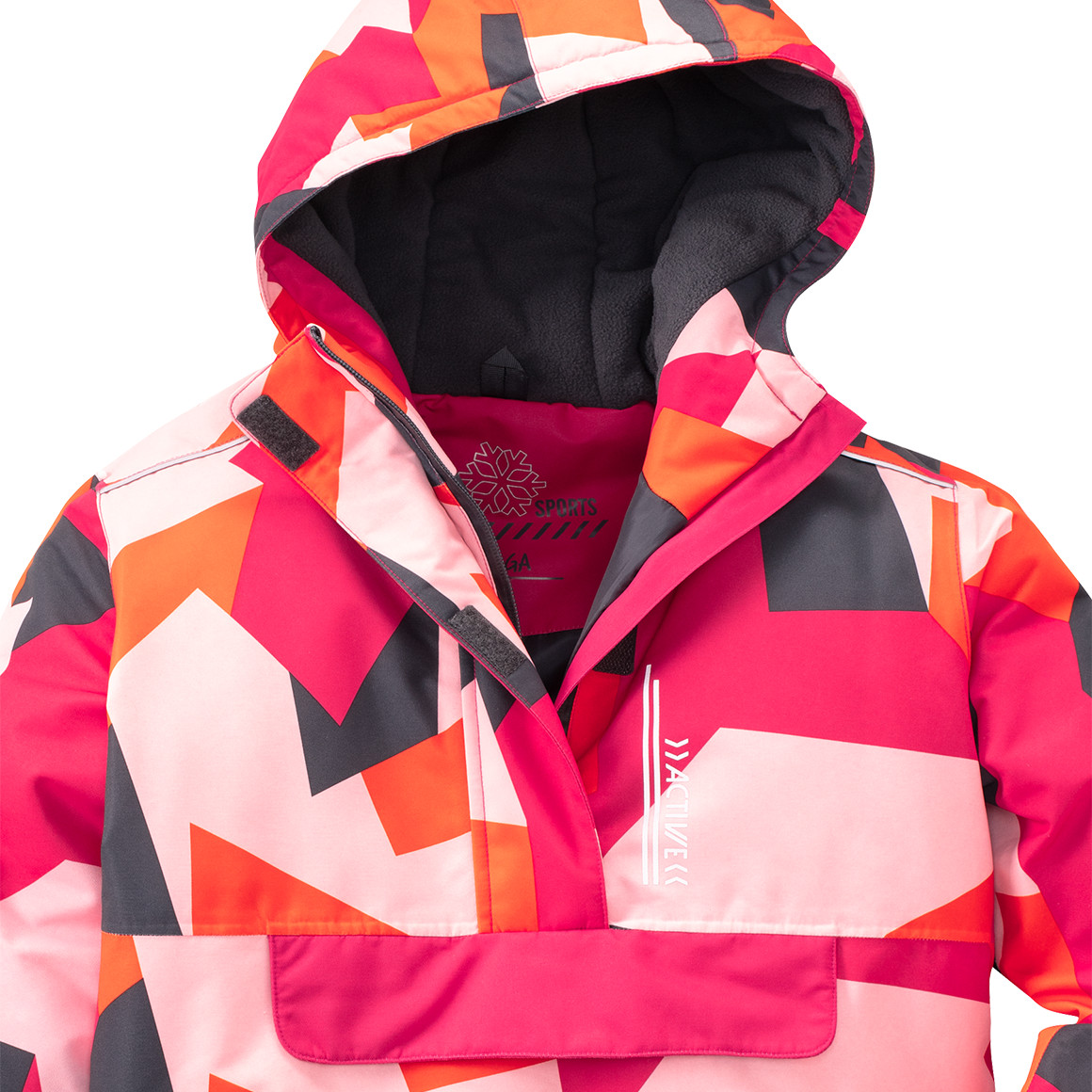 Mädchen Schneejacke mit Allover-Print