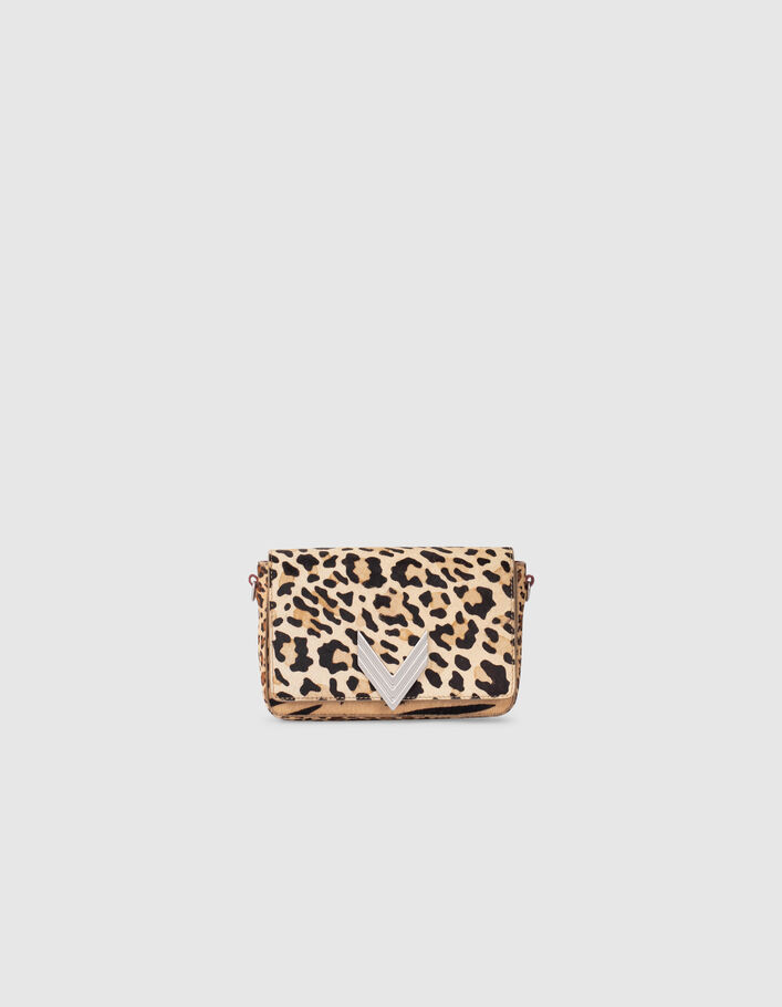 Le sac 111 en cuir de vachette pony léopard femme