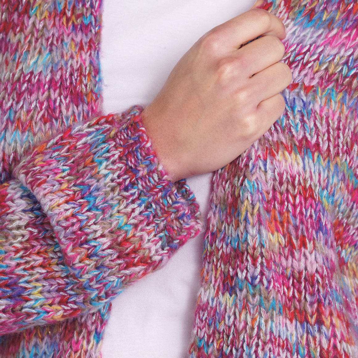 Damen Strickjacke mit Effektgarn