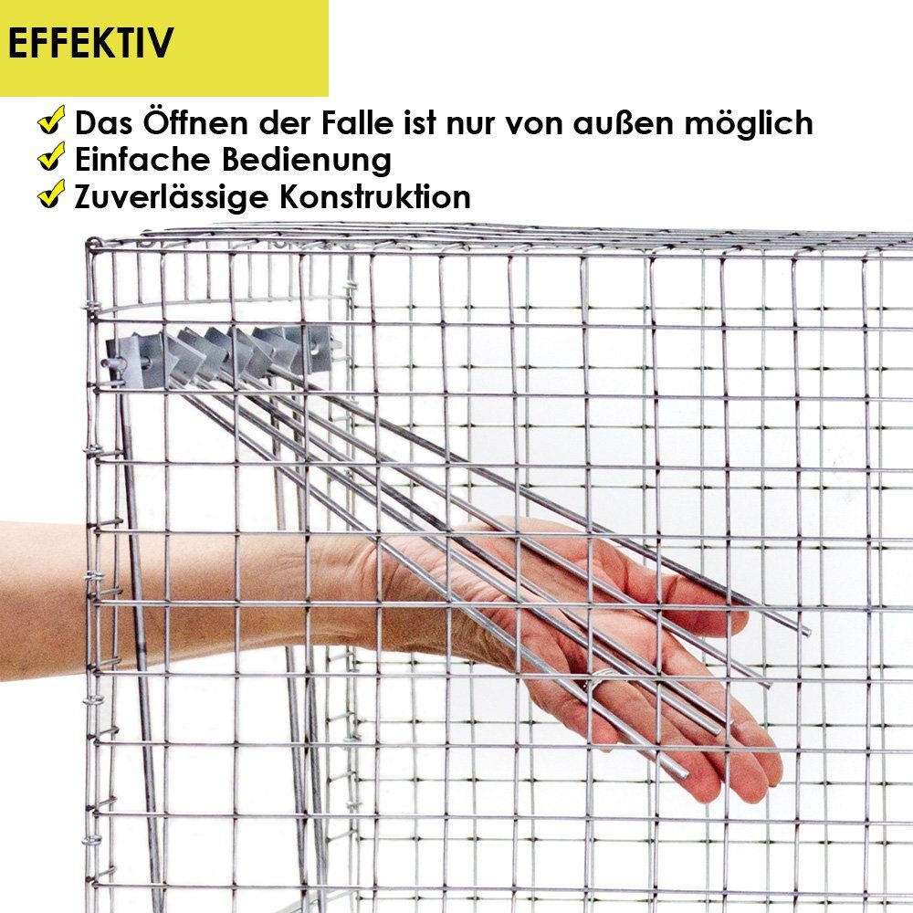 Petigi Lebendfalle Lebendfalle Vogelfalle Falle Vogel Vögel Umsiedlung 102 x 30 x 30 cm