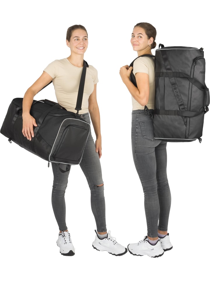 normani Sport- und Reisetasche mit Rucksackfunktion 58 l Ostpass in Schwarz günstig kaufen onesize