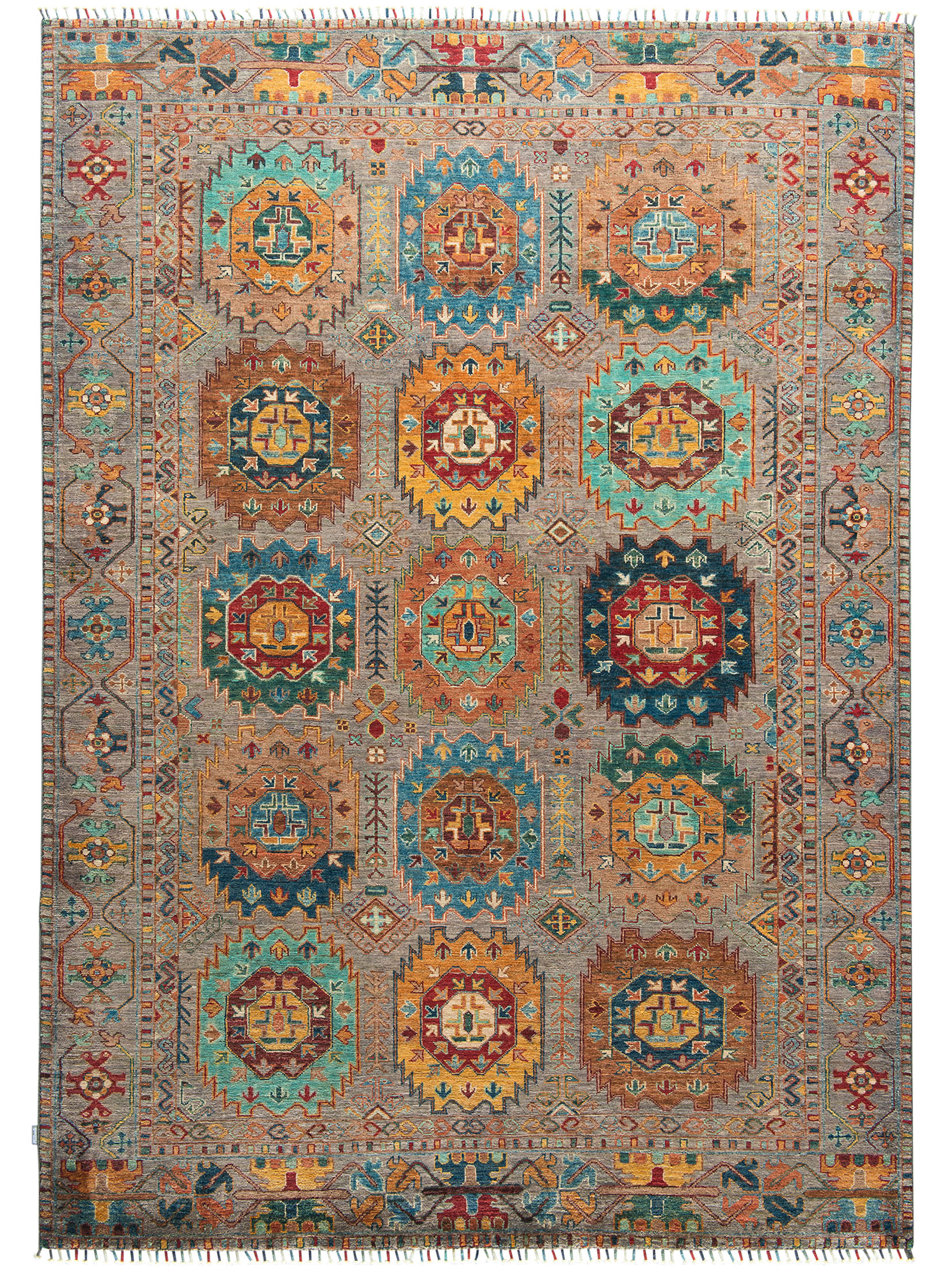 Kazak Ghazni ca. 171 x 236 cm, Unikat / Einzelstück