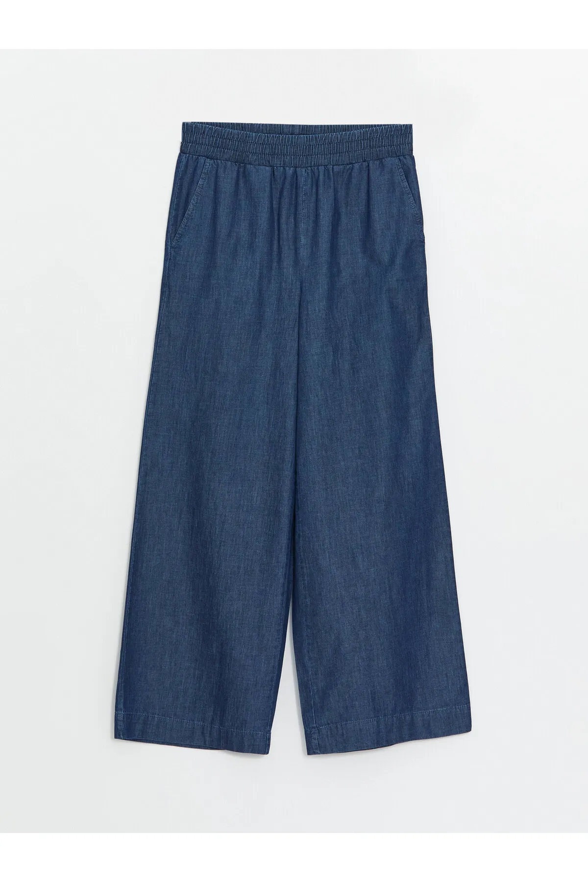 LC Waikiki  Damen-Jeanshose mit weitem Bein und elastischem Bund