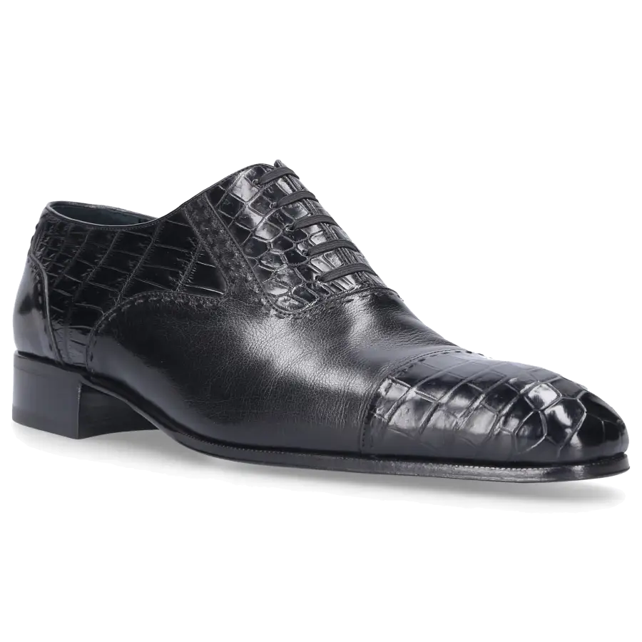 Artioli - Businessschuhe CAPITOL Alligatorleder - schwarz