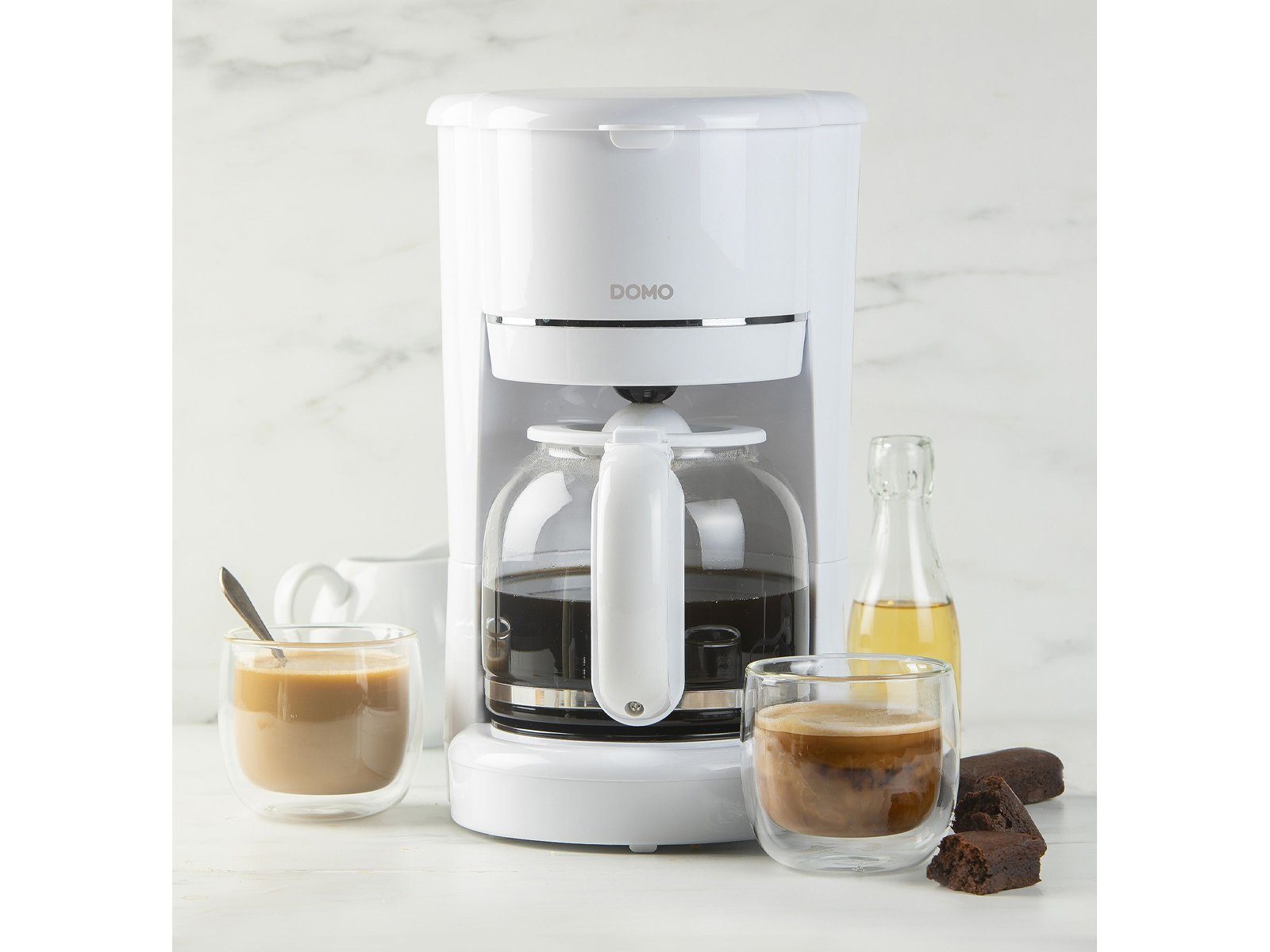 Setpoint Frühstücks-Set (3-tlg), Kabelloser Wasserkocher - kleiner Retro Toaster - Filterkaffeemaschine