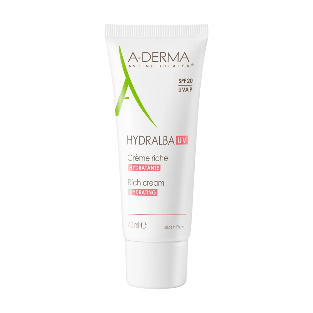 A-Derma Hydralba UV 20 Crème Riche 40ml Crème hydratante