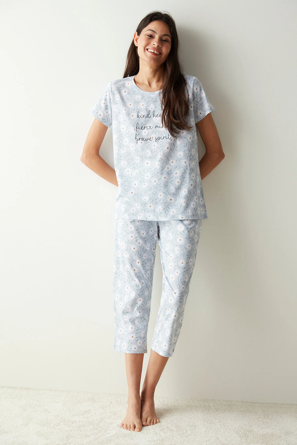 Penti  Pyjama set - Blau - Unifarben