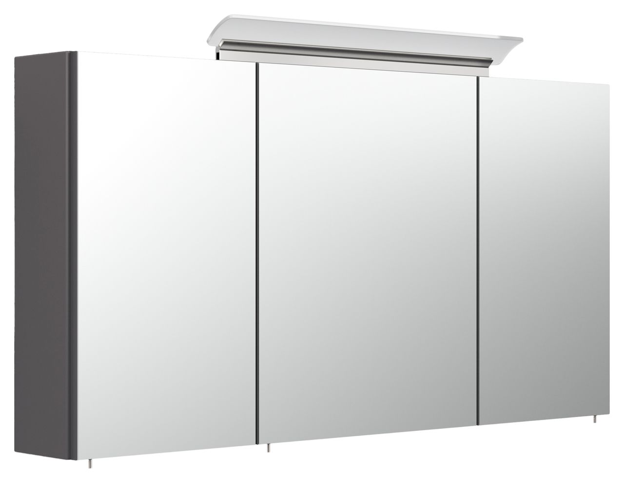 Posseik Badmöbel-Set Teramo 100 cm (3-teilig) anthrazit seidenglanz EEK: F
