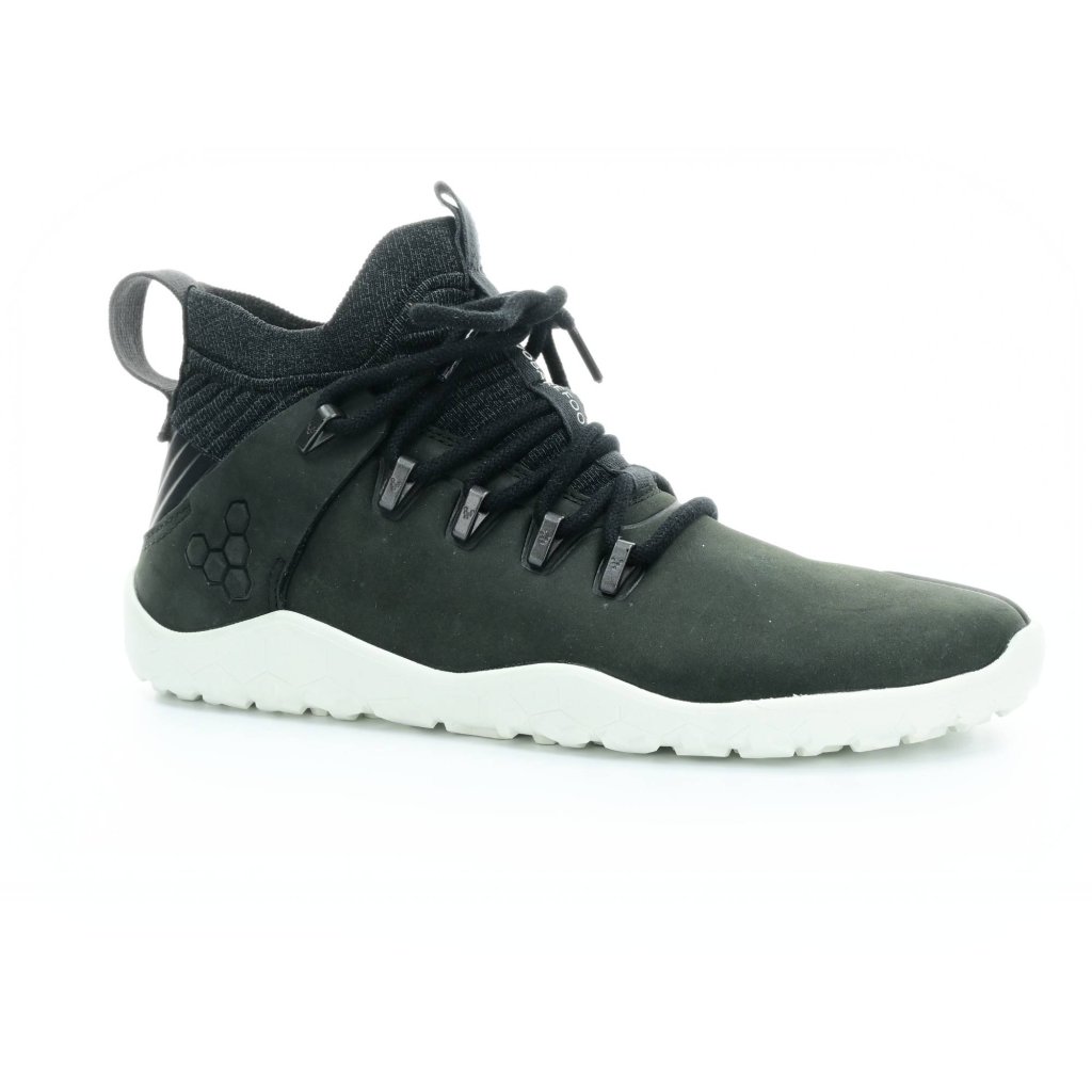 Vivobarefoot Magna Trail L FG Obsidian / White Leather Barfuß-Wanderschuhe